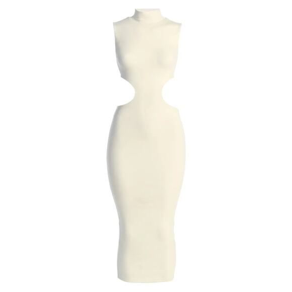 JLUXLABEL Dresses & Skirts - Jluxlabel Til Sunrise Cut Out Midi Dress - S - Ivory